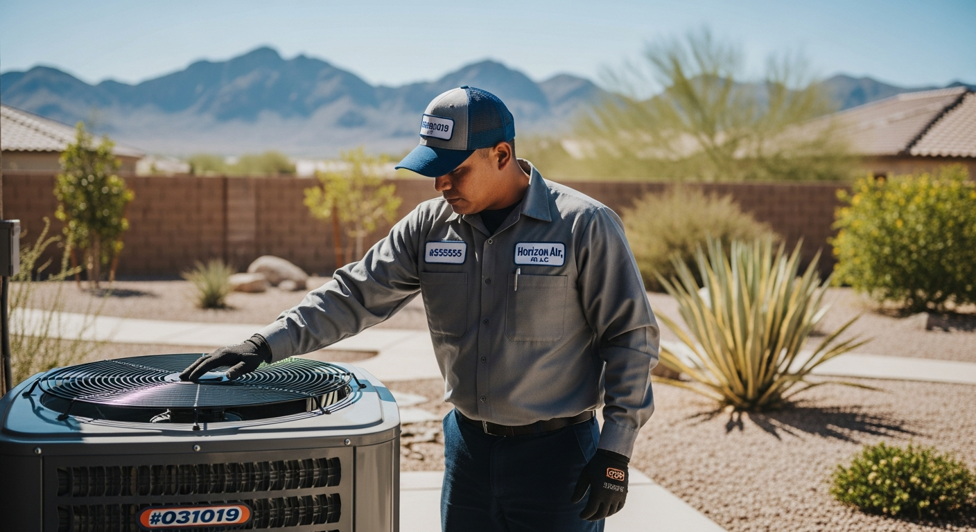 Local SEO search results for Mohave Valley AC repair services checklist by Horizon Air, LLC.